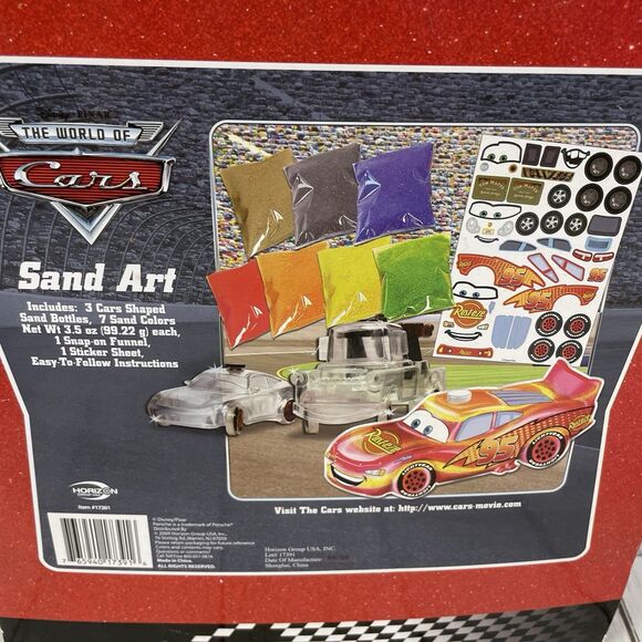 Disney Pixar The World Of Cars Sand Art - NOS New Sealed- 2009 Rare - Picture 4 of 5